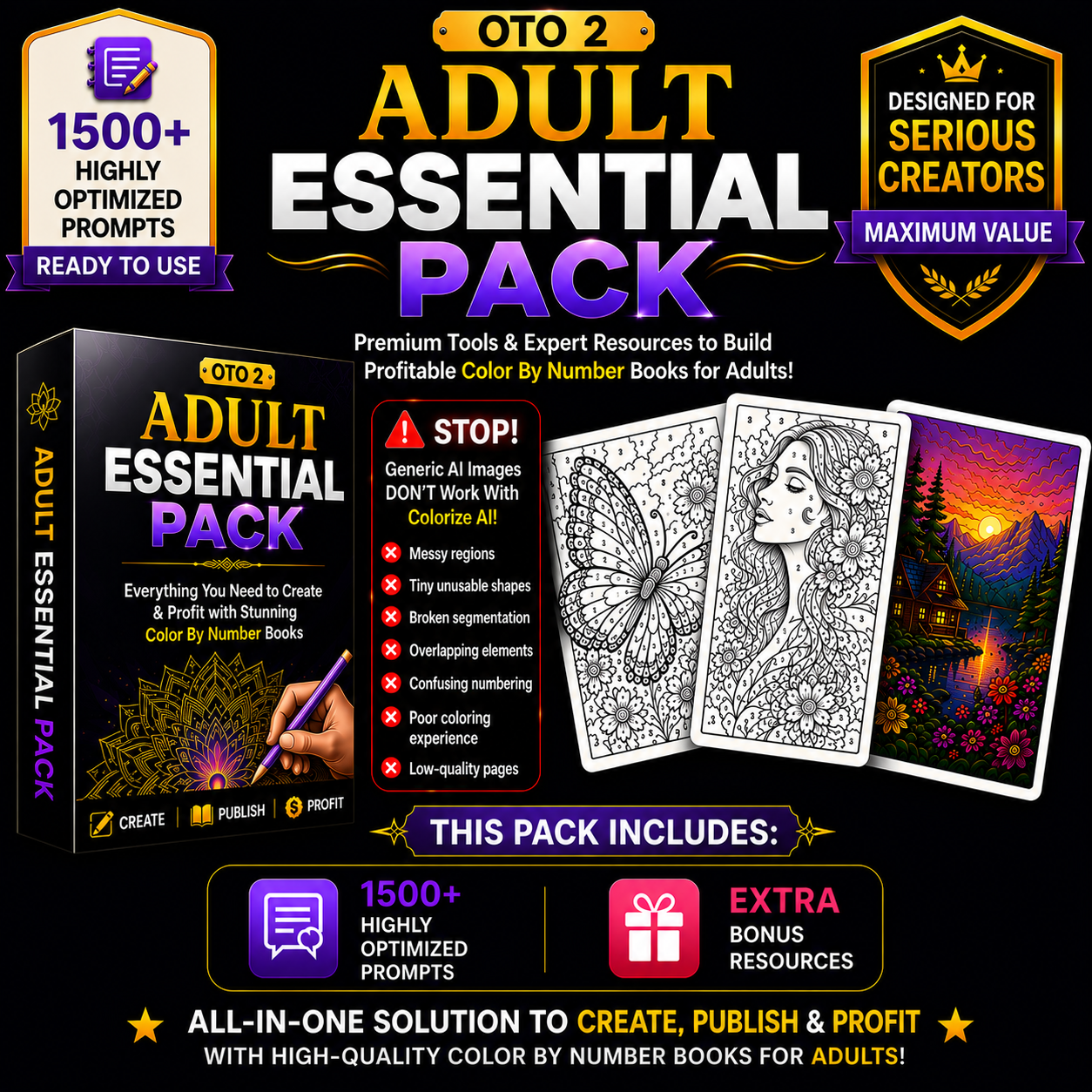 Colorize AI Adult Essentials Pack